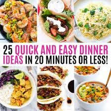Whether cooking for a crowd or just a few, these sunday dinner ideas include all of the hearty, filling. 25 Quick And Easy Dinner Ideas In 20 Minutes Or Less Real Housemoms