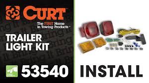 I have a wiring harness problem. How To Rewire A Trailer With Universal Trailer Light Kit Using Curt 53540 Youtube