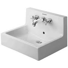 Vero White Alpin Vitreous China Rectangular Wall Mount Bathroom Sink With Overflow Wall Mounted Bathroom Sinks Porcelain Bathroom Sink Wall Mounted Sink