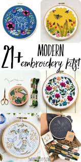 40 Best Modern Embroidery Kits For Beginners Modern Embroidery Kit Embroidery Kits Modern Embroidery