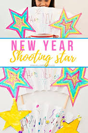 New Year Shooting Star Banner Kids Art Art For Kids Star Banner Paper Crafts For Kids