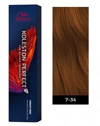 Wella Koleston Perfect Me Permanent Hair Color 7 34 Medium Blonde Gold Red