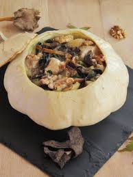 Patissons Farcis Au Poulet Et Aux Champignons Des Sous Bois Recette Patisson Recette Patisson Farci Recettes De Cuisine