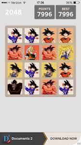 Also could use some music to listen too as you play. I Found This In The App Store 2048 Dbz Edition The Awesomeness Level Is Over 9000 Dbz App Playing Cards
