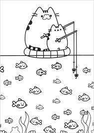 If you are addicted to pizza, now you can color it! Pusheen Pizza Coloring Page Coloringbay