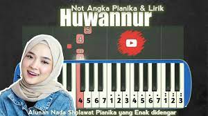 Huwannur Cover Sabyan Not Angka Pianika Youtube