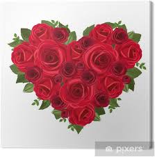 E se si potesse fare in modo che le tue rose durino diversi anni in perfetto stato? Quadro Su Tela Cuore Mazzo Di Rose Rosse Illustrazione Vettoriale Pixers Viviamo Per Il Cambiamento