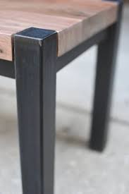 Banc En Acier Noyer Et Acier Table Basse Etsy In 2020 Table Tv Table Furniture