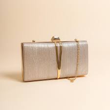 Clutch or Evening Bag matching metallic prom dresses