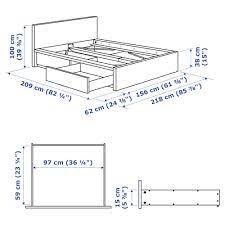 Place it freestanding or with the headboard against a wall. Malm Bettgestell Hoch Mit 2 Schubkasten Weiss Ikea Deutschland