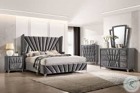 Maybe you would like to learn more about one of these? Carissa Gray Upholstered Panel Bedroom Set From Furniture Of America Coleman Furniture