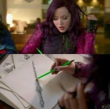 Mal I Love Drawing Just Like Her Fairy Godmother Wand Decendants Disney Decendants