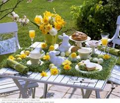 Outdoor Table Easter Table Settings Easter Decorations Outdoor Easter Tablescapes