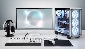 Pin By John Wu On Computer Desktop Gaming Room Setup Pc Setup Setup