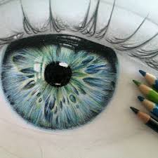 Drawing Sketching Eye Blue Green Bored Doodling Eye Art Drawings Art