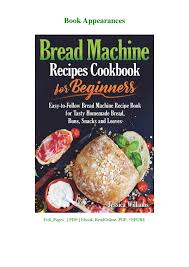 Home meals recipe book download : Download Ebook Bread Machine Recipes Cookbook For Beginners Easy