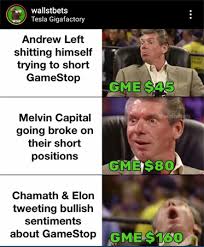 Investors borrowed shares of gme and then sold them in the hope that, once they bought the stock back, they'd make. Dr Parik S Meme Diagnosis Of The Week R Wallstreetbets Gme And Stonks Bullish