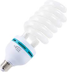 Amazon Com 150w Photography Compact Fluorescent Cfl Daylight Balanced Bulb With 5500k Color Temperature For Photography Video Studio Lighting Home Kitchen