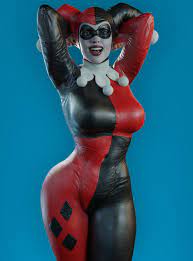 1girls 3d batman (series) big breasts bodysuit dc dc comics  facepaint female female only fully clothed harley quinn harley quinn  (classic) skin tight smitty34 solo solo female tagme thick