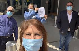 to all of you who are keeping us safe, caring for the sick, and keeping us  going.