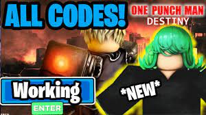 Once you are successful with the initials and decide to stick with the game there will definitely come a time when you would love seeing yourself make progress like never before. Roblox One Punch Man Destiny Codes See Description One Punch Man Destiny Codes Youtube