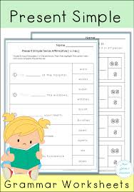 Present Simple Worksheets Esl Grammar Tenses Beginners Preschool Reading Educational Printables Education Elementary Math