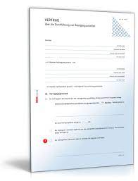 Nachfolgen können sie die vorlage „reinigungsvertrag kostenlos im. Reinigungsvertrag Rechtssicheres Muster Zum Download