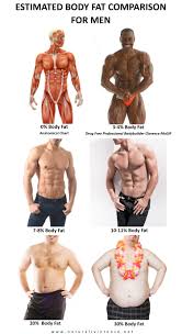 Body Fat Percentage Comparisons For Men Women