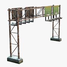 Road Signboard Rusty 3d Model Low Poly 3d Models Low Poly 3d