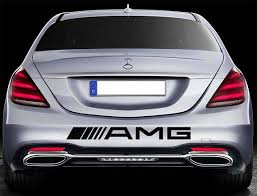 Amg Mercedes Benz Car Vinyl Stickers Bumper Rear Graphic Logo Banner Jdm Decal Mercedes Benz Cars Mercedes Benz Vinyl