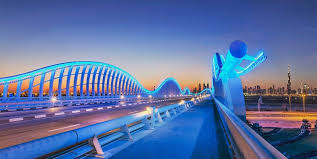 The Meydan Bridge Dubai Dizajn Osvesheniya Most Dizajn