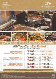 Best of penang is at olive tree hotel, penang. Now Till 31 Mar 2020 Grand Paragon Hotel Buffet Promotion Everydayonsales Com