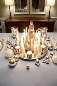 Glamorous Christmas Table Decorations In Gold And Silver Christmas Table Decorations Christmas Centerpieces Christmas Candle Centerpieces