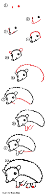 How To Draw A Hedgehog Art For Kids Hub Hedgehog Art Cute Drawings Art For Kids Hub