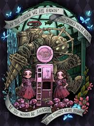 Bioshock Big Daddy And Little Sister Drawing Bezzalair Artist Bioshock Igry Little Sister Big Daddy Videojuegos Wallpaper Bioshock Rapture Arte De Videojuegos