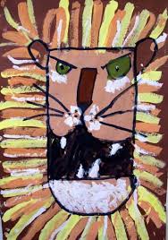 Rawwwr Great Lion Paintings For Younger Grades Lesson In Analogous Colors Kindergarten Art Kindergarten Art Projects Animal Art Projects