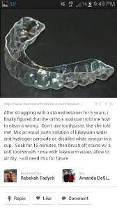 Pin By Arianna Starr On Great Ideas How To Clean Retainers Retainer Cleaner Braces Tips