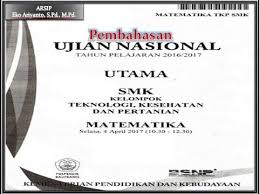 Video Pembahasan Soal Ujian Nasional Matematika Smk Teknologi Tahun 2016 2017 Youtube