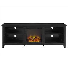 3.6 out of 5 stars with 8 ratings. Walker Edison Farmhouse Fireplace Tv Stand 70 In X 24 In Black W70fp18bl Rona