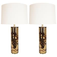 (7) — write a review. Pair Of Sculptural Modernist Handblown Murano Gold Mercury Glass Table Lamps For Sale At 1stdibs