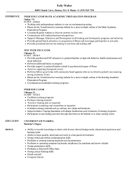 Resume outline example 1 resume heading. Peer Educator Resume Samples Velvet Jobs