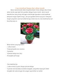 Kerajinan tangan dari barang bekas atau sabun ini juga memiliki banyak sekali manfaatnya. Cara Membuat Bunga Dari Sabun Mandi