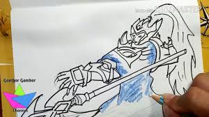 I think khufra and grock! Luar Biasa Keren Menggambar Hero Zilong Mobile Legends Gambar Gambar Youtube