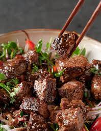 Shaking Beef Vietnamese Bo Luc Lac Glebe Kitchen Recipe Asian Recipes Shaken Beef Recipes