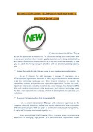 Maybe you would like to learn more about one of these? Resume Amp Cover Letter 7 Examples Of Fresh New Ways To Start Your