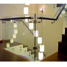 Below floor level frameless glass balustrades. Steel Railing Design For Home With Glass