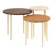( 0.0) out of 5 stars. 3 Piece Round Nesting Coffee Table Set In Dark Walnut Walker Edison Af3pnestctdw