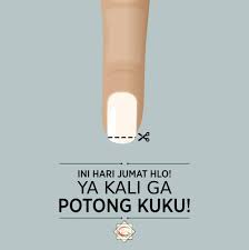 Sedangkan untuk memotong kuku hari baiknya adalah hari jum'at, seperti dalil yang ada bahwasanya nabi muhammad melakukan cukur kumis dan juga memotong kukunya pada hari jum'at. Amalan Sunnah Di Hari Jumat 4 Memotong Kuku Keluarga Muslim Cendekia Medika Fkkmk Ugm