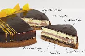 Here S The Inside Of My Chocolate And Orange Pie Entremet A Combination Of Elements From A Pie With Elements Of An Entremet Ma