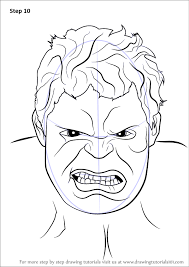 How to draw the hulk start the head with a u shape. Learn How To Draw The Hulk Face The Hulk Step By Step Drawing Tutorials